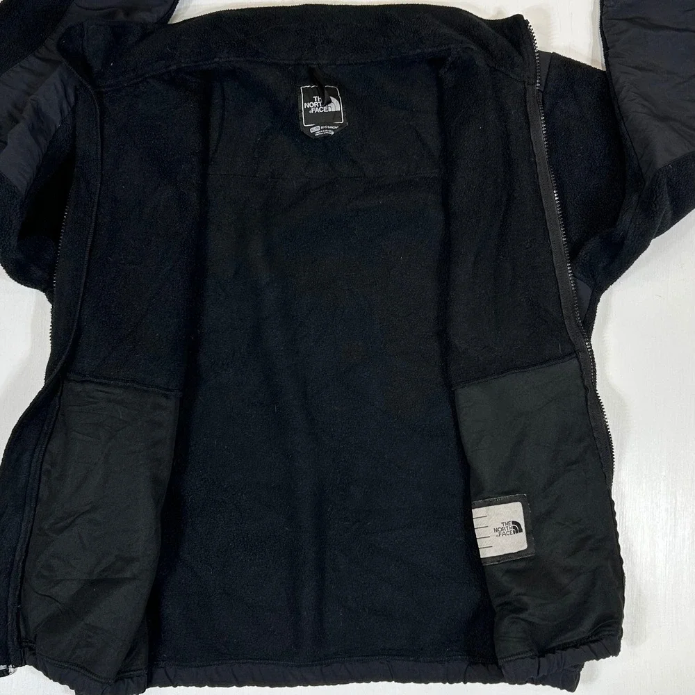 The North Face Boys Denali Polartec Fleece Jacket Black XL TG Full Zip
